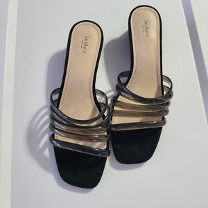 Botkier Black‎ Women's Slide Sandals 7.5 Classy Yani Suede Heels